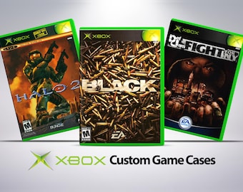 Custom Case - Xbox - No Disc - No Manual - Custom Game Case - Microsoft Xbox - Replacement Game Case