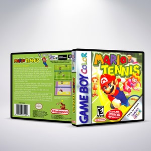 Custom Case - Mario Tennis - No Game - No Manual - Gameboy Color - GBC Case - Game Boy