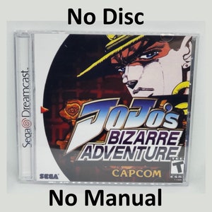 JoJo's Bizarre Adventure Reproduction Case - No Disc - No Manual - Sega Dreamcast