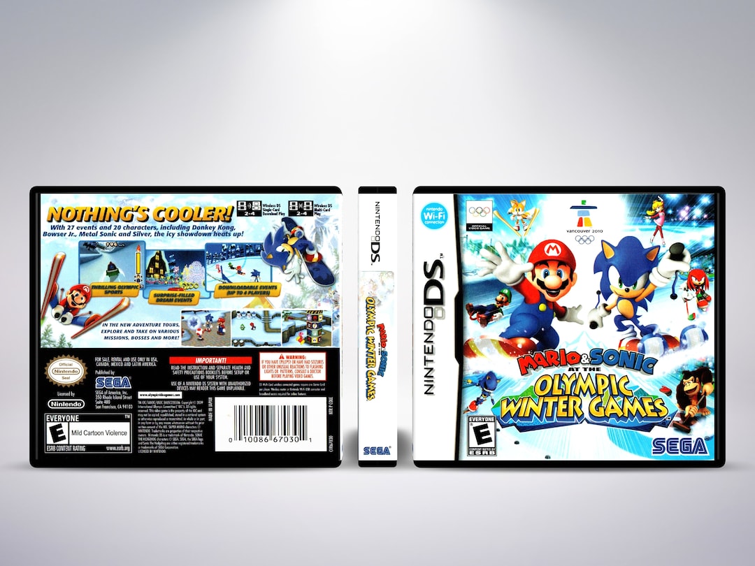 Custom Case Mario Sonic at the Olympic Winter Games No Game