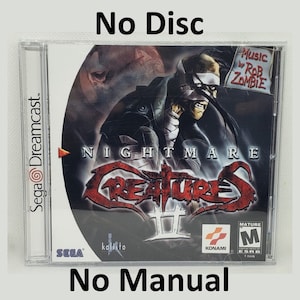 Nightmare Creatures Reproduction Case No Disc No Manual Sega Dreamcast image 1