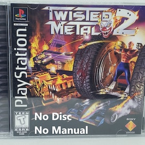 Twisted Metal 2 - Sony PlayStation 1 PSX PS1 - Empty Custom Case - Custom  Game Case