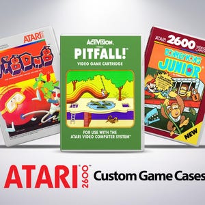 Étui de jeu personnalisé - Atari 2600 - Sans jeu - Sans manuel - Étui de jeu personnalisé - UGC - Étui de jeu universel - Étui de jeu Atari