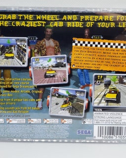 Crazy Taxi Reproduction Case - No Disc - No Manual - Sega