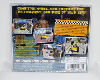 Crazy Taxi Reproduction Case - No Disc - No Manual - Sega