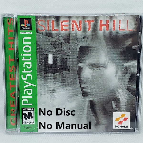 Silent Hill Greatest Hits Reproduction Case - No Disc - No Manual - PS1 - Sony PlayStation 1