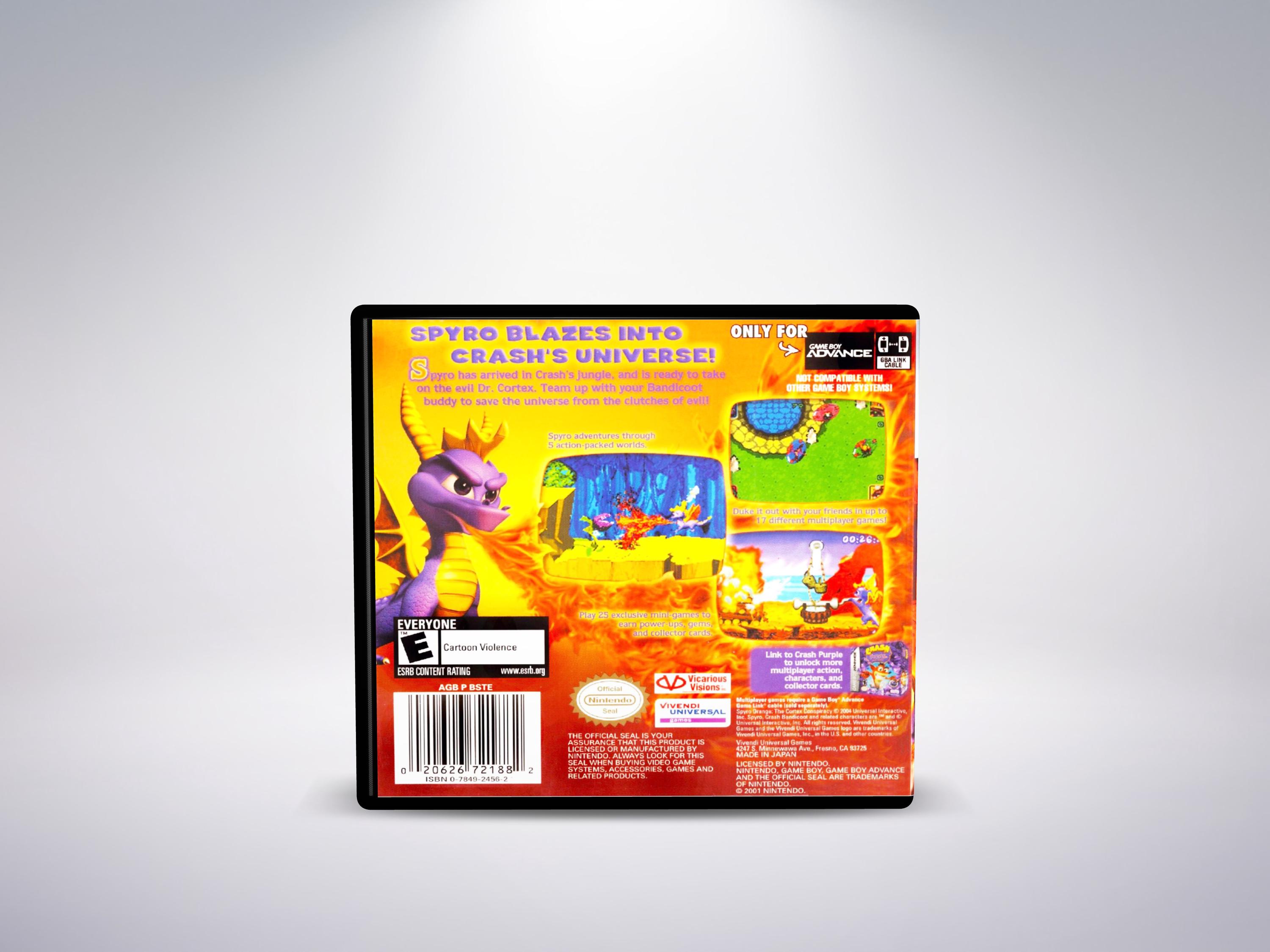Custom Case - Spyro Orange the Cortex Conspiracy - No Game - No