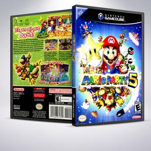Custom Case - Mario Party 5 - No Disc - No Manual - GameCube - Custom Gamecube Game Case