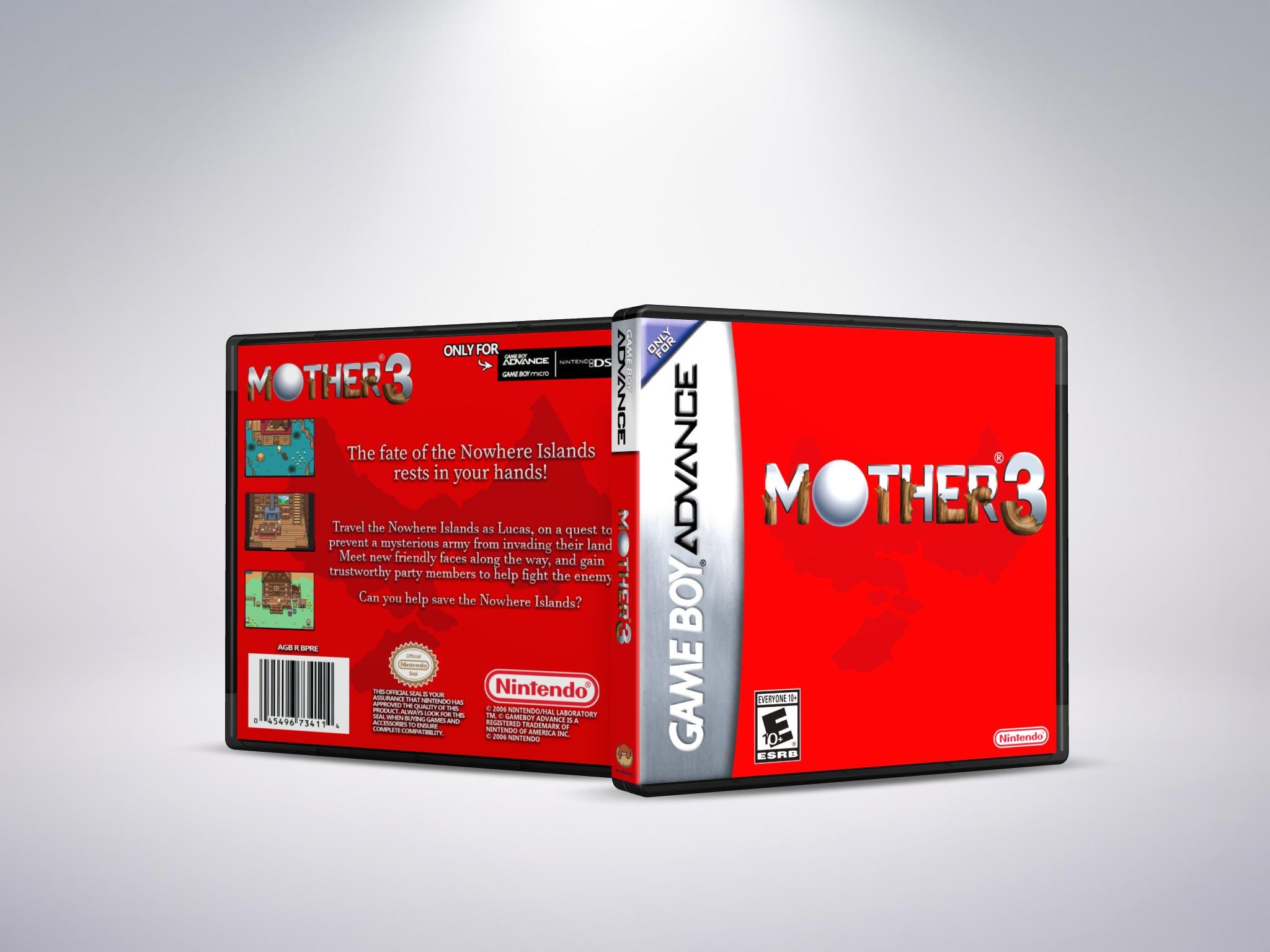 Custom Case - Mother 3 - No Game - No Manual - Gameboy Advance
