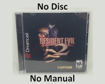 Resident Evil 2 Reproduction Case - No Disc - No Manual - Sega Dreamcast