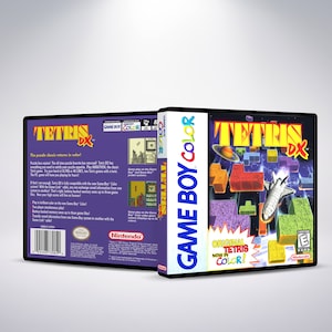 Custom GBC Game Case - Tetris DX - No Game - No Manual - Gameboy Color - GBC case
