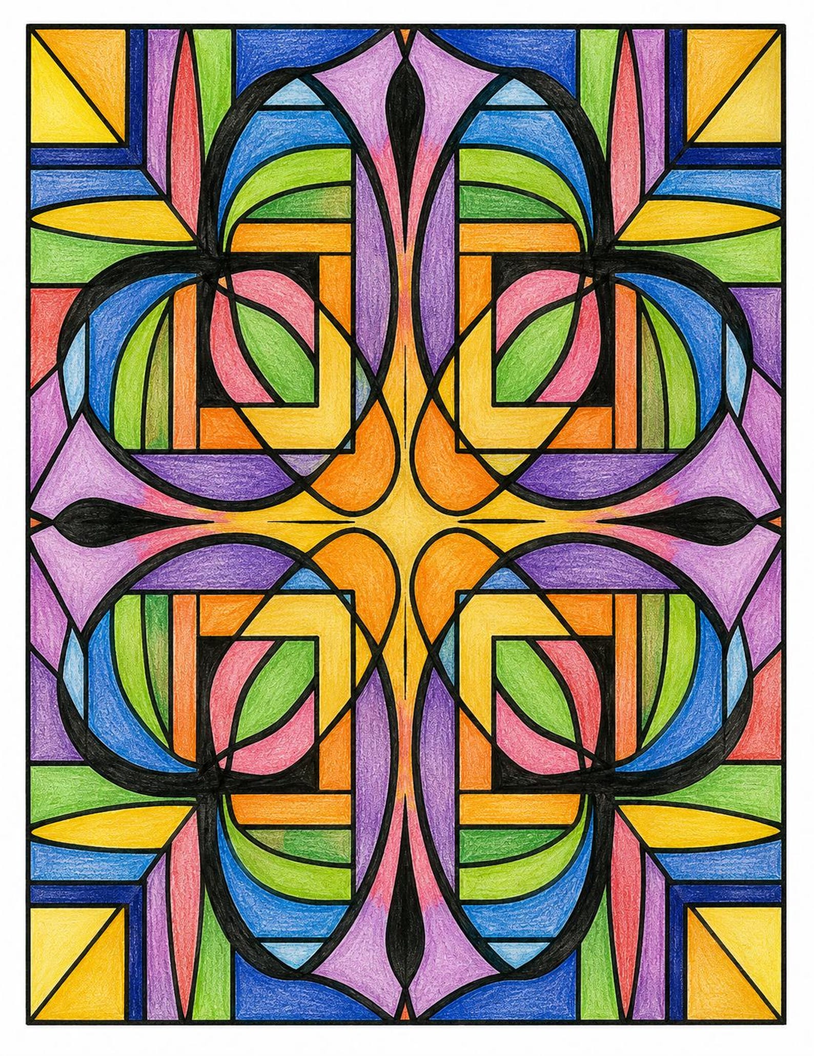 Abstract Coloring Pages: 50 Printable Designs (digital Download) - Etsy
