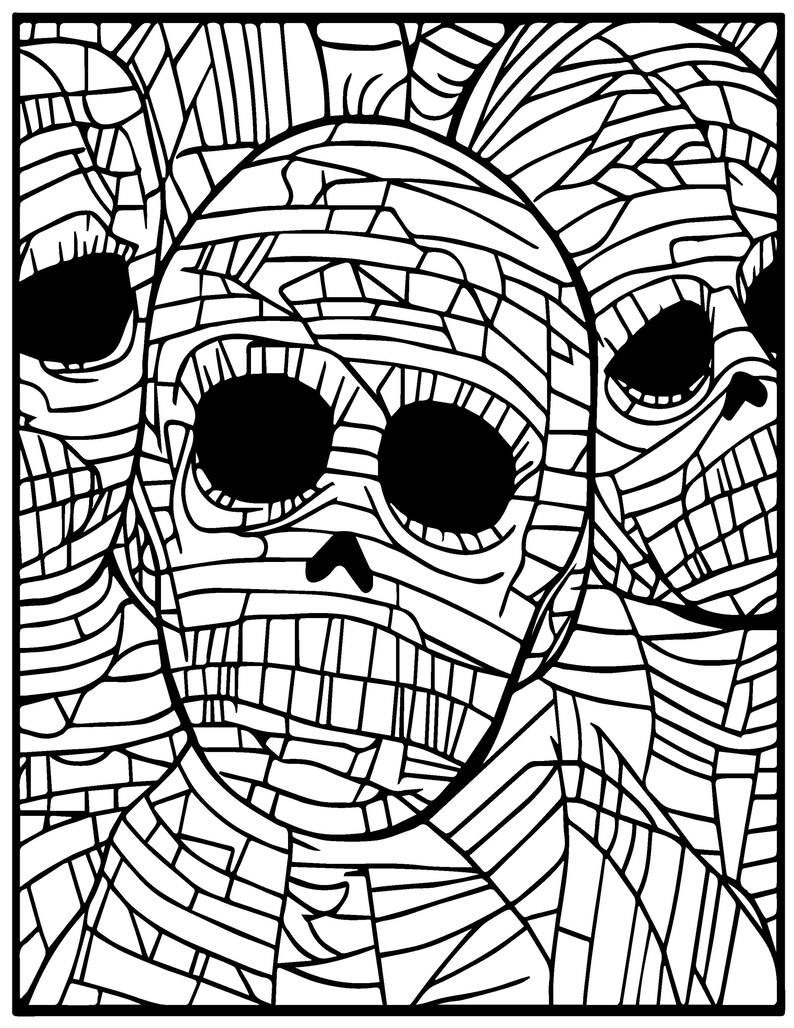 Spooktacular Coloring Pages: 50 Printable Designs (digital Download) - Etsy