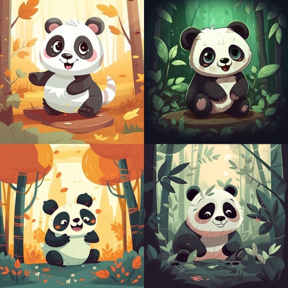 Sitting Panda Is Cute Kawaii And Adorable - NeatoShop