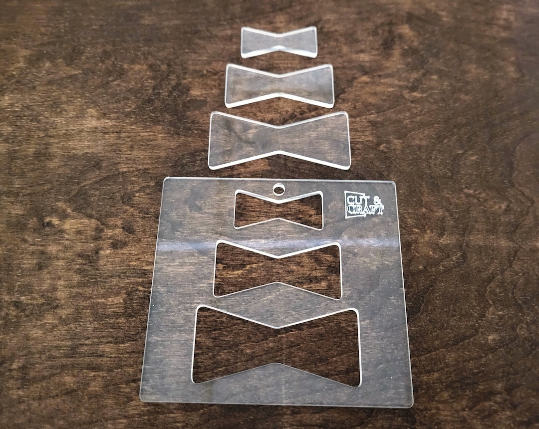 Bowtie Router Templates Clear Acrylic Choose Your Size of Bow Tie Bowtie Router Templates Clear Acrylic Choose Your Size of Bow Tie