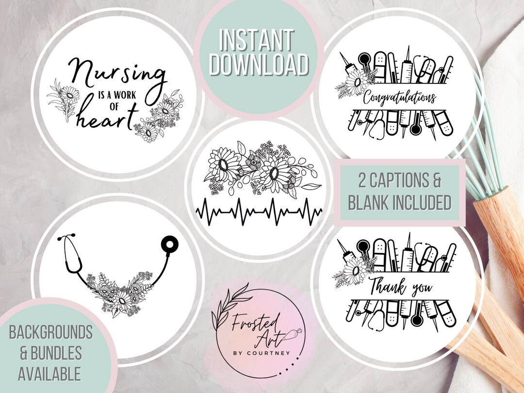 Nurse Clipart, Nursing, Nurse Graduate, Digital Download, PNG JPG ...