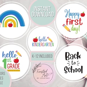 Back to School Clipart, Digital Download, PNG JPG, Eddie Printable, Instant Image File, Cookie Clipart, Edible Design File, First Day School