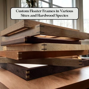 Custom Wood Floater Frame| Made to Order| Custom Sizes| Frame for canvas art| Frame for Artist| Handcrafted| Gift for Artist| unique gift