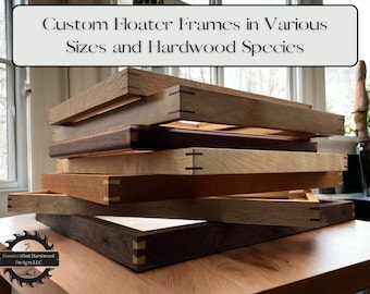 Extra Large Custom Wood Floater Frame| Made to Order| Custom Sizes| Frame for canvas art| Handcrafted| Gift for Artist| unique gift