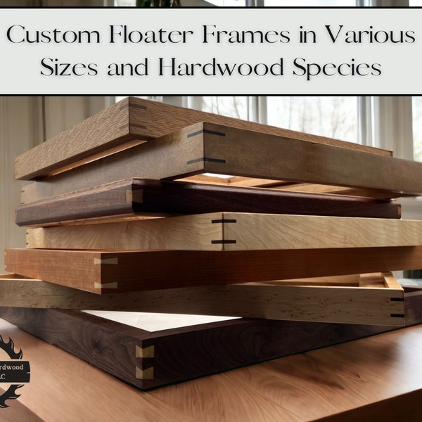 Custom Wood Floater Frame| Made to Order| Custom Sizes| Frame for canvas art| Frame for Artist| Handcrafted| Gift for Artist| unique gift