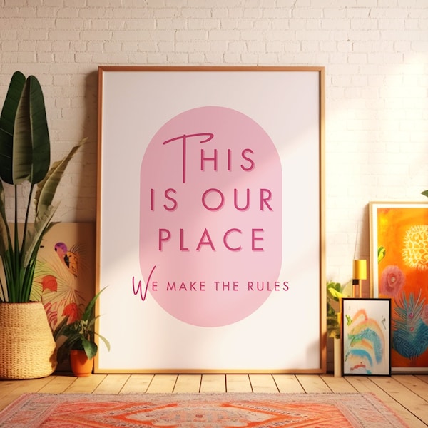 Printable Taylor Swift Poster: Song Lyrics Prints, Hot Pink Preppy Art, Taylor Lover Quote Wall Decor, Gift for Swifties