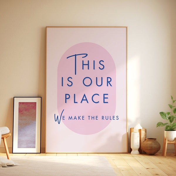 Printable Taylor Swift Poster: Song Lyrics Prints, Pink and Blue Preppy Art, Taylor Lover Quote Wall Decor, Gift for Swifties