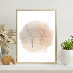 Botanical Line Art | Botanical Print | Fine Line Art | Botany Print | Foliage Print | Botanical Artwork | Line Art Poster | INSTANT DOWNLOAD