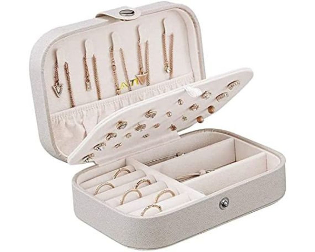 Jewellery Box Organiser Small Travel Jewellery Storage Case Etsy