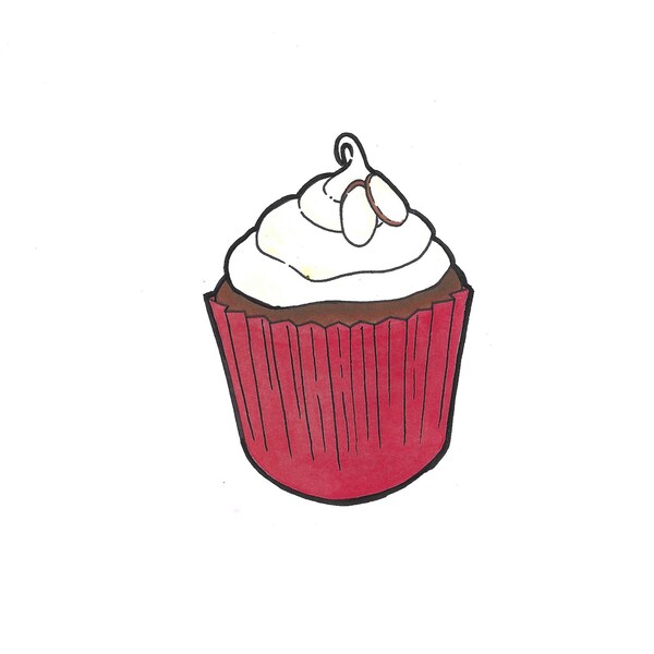 Ginger Almond Cupcake Digital Download