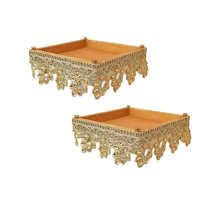 Small Chowki/ Aasan/ Seat With Gift Box Set For God And Goddess Sinhasan. Housewarming Gift, Ruturn Gift On Wedding,  Festival