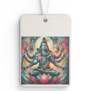 Shiva Car Air Freshener, Spiritual Indian Gift, Aromatic Freshener, Return Gift