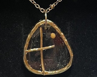 Single Mustard Seed from Jerusalem He's Risen Faith Necklace