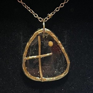Single Mustard Seed from Jerusalem He's Risen Faith Necklace