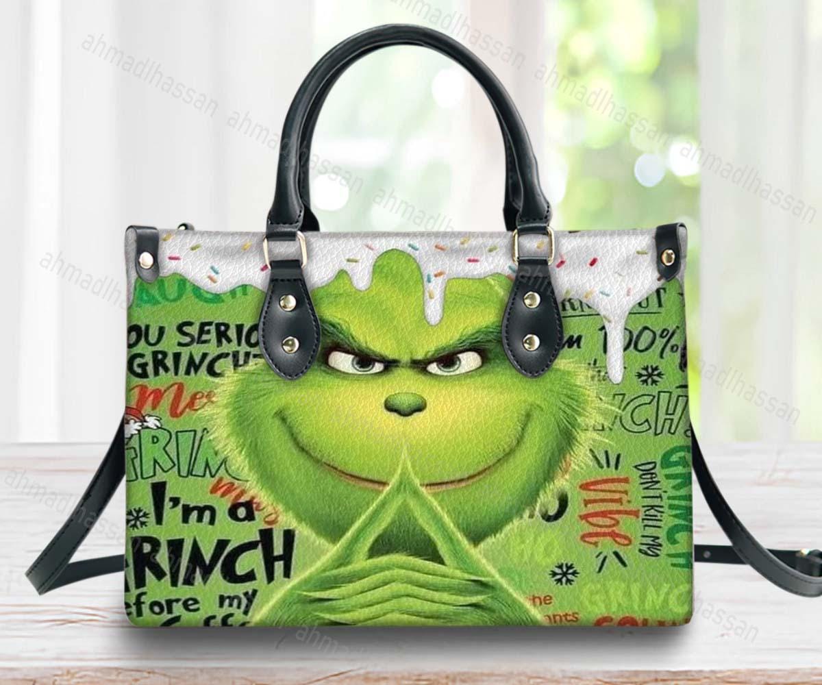 Cindy Lou Who Christmas Leather Bag, Funny Character