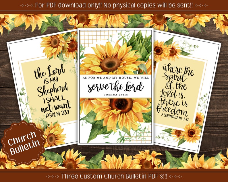 Sunflower Printable Planner Bundle: Prayer Journal, Bible Study (PDF ...