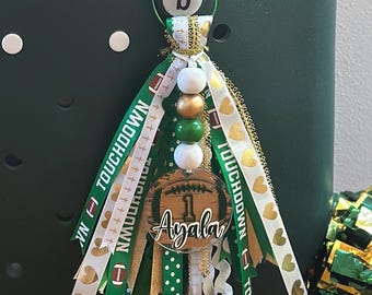 Custom Ribbon Bag Tag Spirit Wear  Bogg Bag Tag Ribbon Bag Tassel Backpack Tag  Basketball Football Soccer Baseball Cheer School Spirit