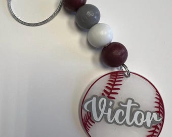 Custom Ribbon Bag Tag Spirit Wear  Bogg Bag Tag Ribbon Bag Tassel Backpack Tag  Basketball Football Soccer Baseball Cheer School Spirit