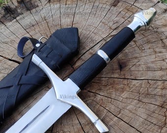 Handmade Medieval sword, Long sword, Viking sword, Longford sword with scabbard, anniversary birthday gift, wall hanging