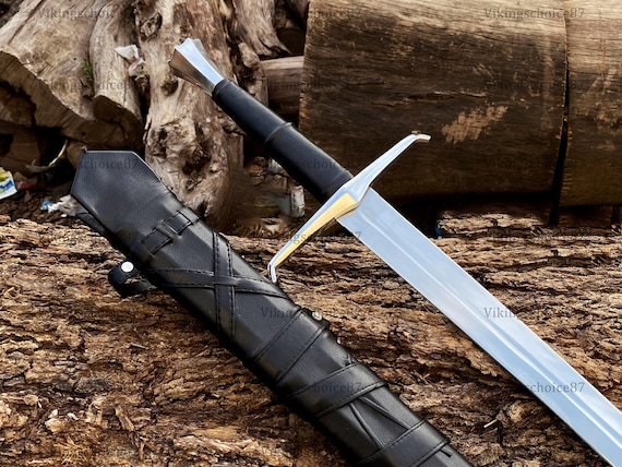 Handmade Medieval Long sword with scabbard, Anniversary gift, Wall hanging Christmas gift sword