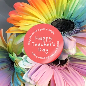 Happy Teacher&#39;s Day Stickers - Poem Series