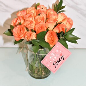 Etichette regalo (8,5 cm x 5,5 cm) - Con amore, XOXO, Buon compleanno, Merci (2 pezzi per confezione)