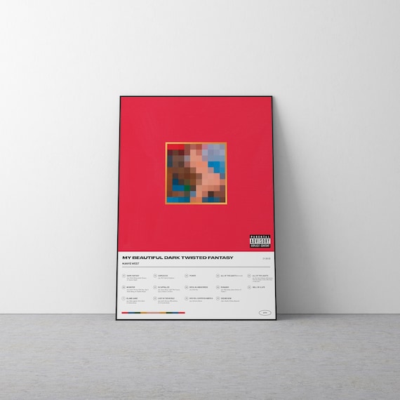 Image Kanye West image beautiful image beautiful image beautiful image beautiful image beautiful image beautiful image beautiful image beautiful image beautiful image beautiful - My Beautiful Dark Twisted Fantasy Kanye West Album Poster Wall Art ...