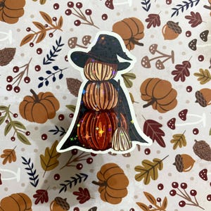 Pumpkin Witch - Fall Original Water-Resistant Stickers