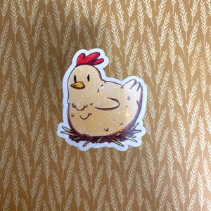 Happy Chicken - Stardew Valley Chicken Water-Resistant Sticker
