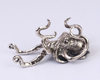 Adorable Octopus Crystal Sphere Display Stand | Crystal Ball Base Cluster Holder | Octopus Home Decor Figurine Statue Statuette