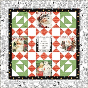 Christmas Card Patch Quilt, J. Wecker Frisch, Riley Blake Designs