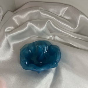 Blaue Blume Blumen Harz Ring Halter