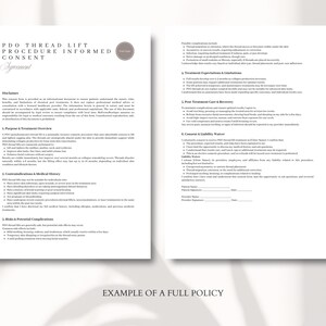 30 Editable Med Spa Consent & Intake Form Templates Word Doc Canva Patient Forms for Aesthetic Clinics, Injectables, Laser Facial Services image 3