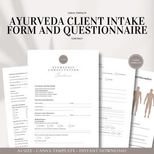 Ayurveda-intakeformulier en vragenlijst voor cliënten: professioneel sjabloon voor ayurvedische beoefenaars