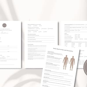 Ayurveda Client Intake Form and Questionnaire - Professional Template ...